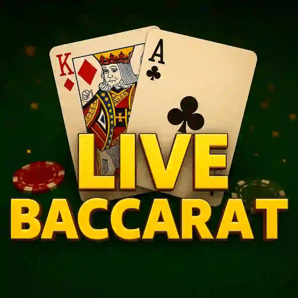 Live Baccarat slot visual from Evolution available on jjokery.com