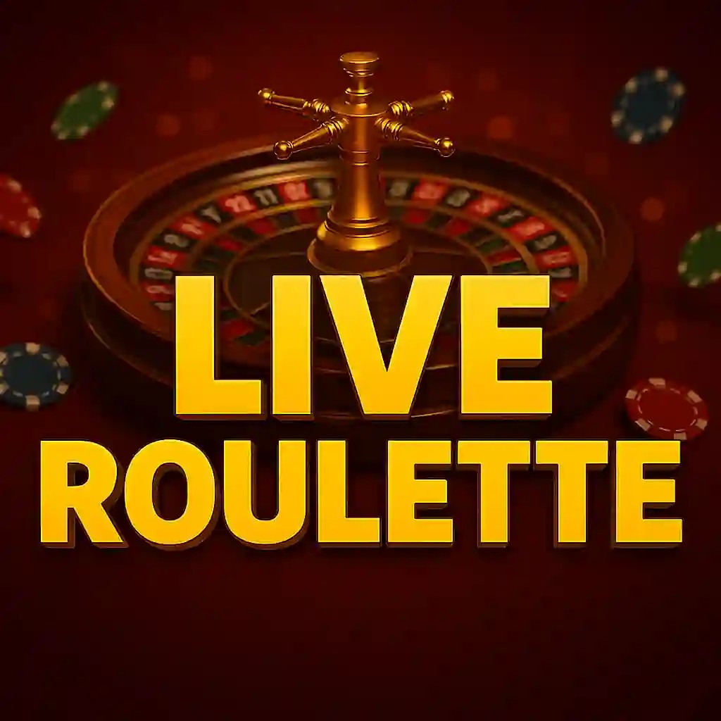 Live Roulette online game logo by Evolution on jjokery.com