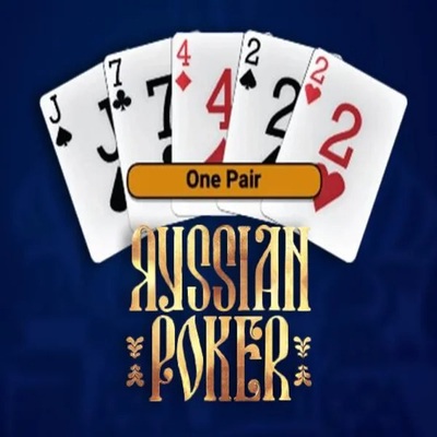 Russian Poker slot visual from OneTouch Games available on jjokery.com